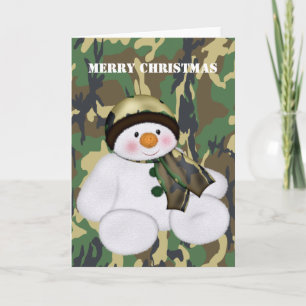Festividades Cartão de Natal do Soldado de Neve de Natal