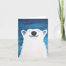 Festividades Cartão de Natal do Sorriso do Urso Polar