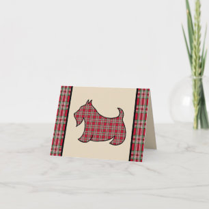Festividades Cartão de Natal do Terrier Escocês