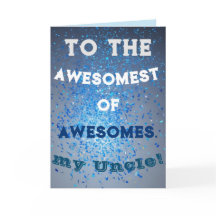 Cartão de Natal do Tio Incrível