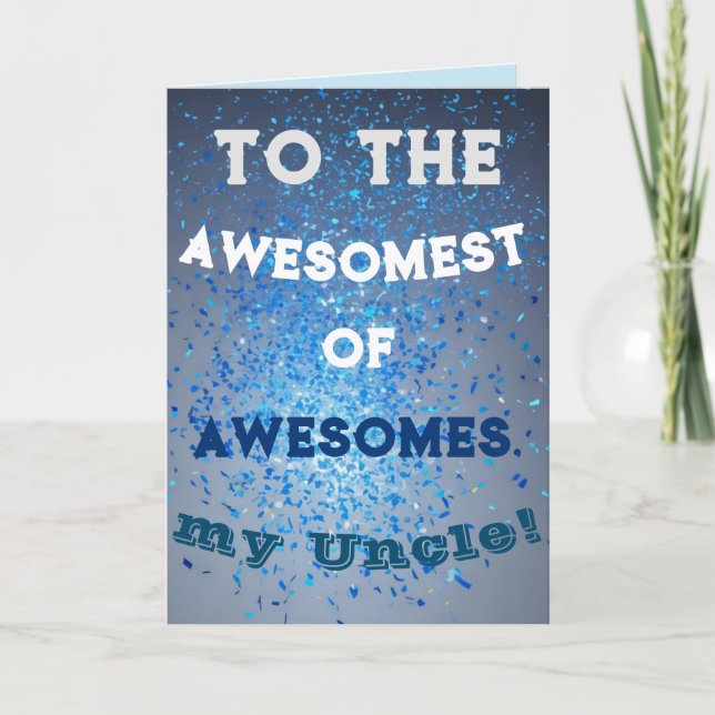 Festividades Cartão de Natal do Tio Incrível (Frente)