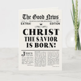 Festividades Cartão de Natal do título de jornal