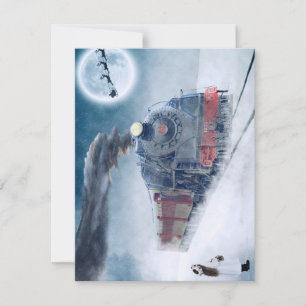 Festividades Cartão de Natal do Trem de Natal