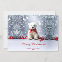 Cartão de Natal do Urso Polar