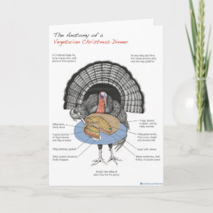 Festividades Cartão de Natal do vegetariano