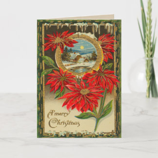 Festividades Cartão de Natal do Victorian