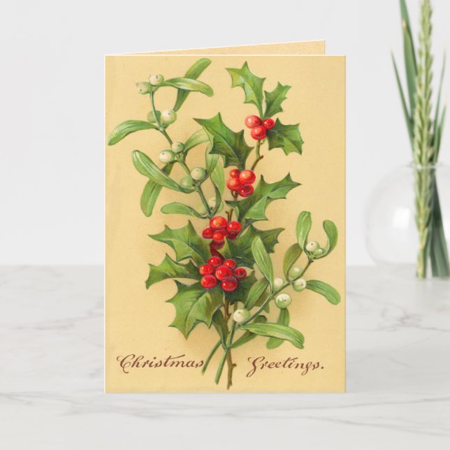 Festividades Cartão de Natal do Victorian (Frente)