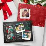 Festividades Cartão de Natal do vintage do visco do quadro ø<br><div class="desc">Projetado pelo fat*fa*tin. Fácil personalizar com sua própria texto,  foto ou imagem. Para pedidos feitos sob encomenda,  contacte por favor o fat*fa*tin diretamente. As cargas feitas sob encomenda aplicam-se.

www.zazzle.com/fat_fa_tin
www.zazzle.com/color_therapy
www.zazzle.com/fatfatin_blue_knot
www.zazzle.com/fatfatin_red_knot
www.zazzle.com/fatfatin_mini_me
www.zazzle.com/fatfatin_box
www.zazzle.com/fatfatin_design
www.zazzle.com/fatfatin_ink</div>