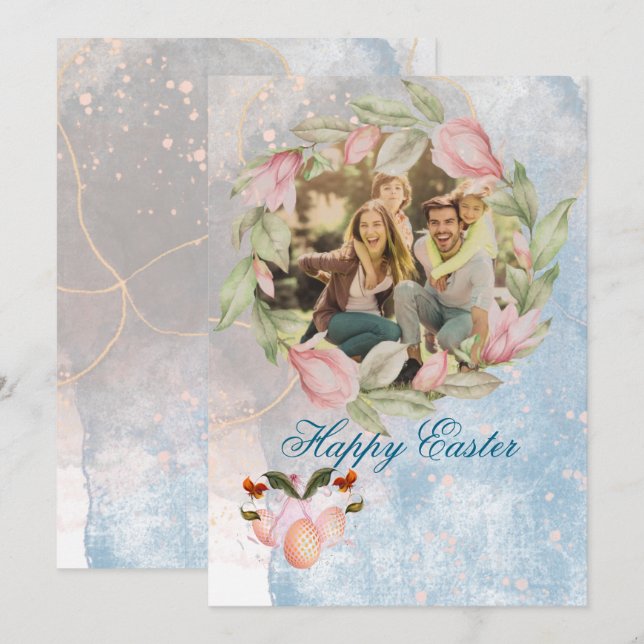 Festividades Cartão de Natal dobrado  (Frente/Verso)