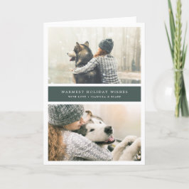 Festividades Cartão de Natal Dobrado Duas Vezes Mais Agradável