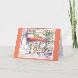 Festividades Cartão de Natal Dobrável de Chinatown