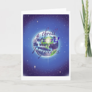 Festividades Cartão de Natal dobrável Um Sopro de Esperança