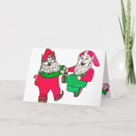 Festividades Cartão de Natal dos DUENDES da DANÇA