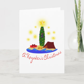 Festividades Cartão de Natal dos Kayakers