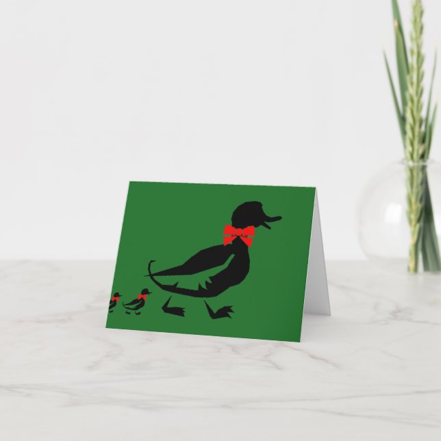 Festividades Cartão de Natal Ducky (Frente)