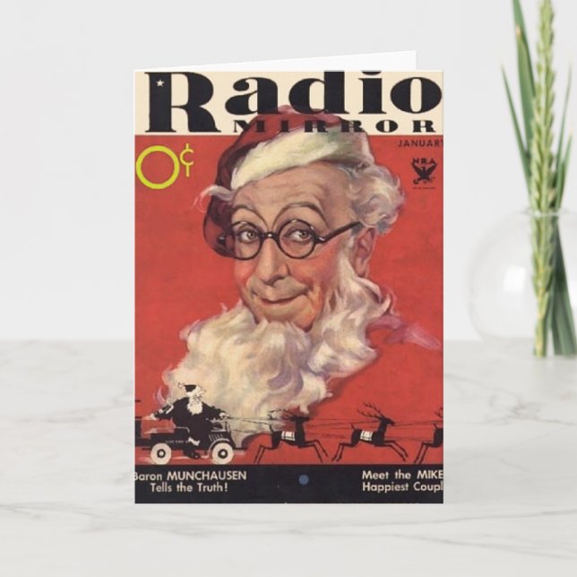 Festividades Cartão de Natal Ed Wynn (Frente)