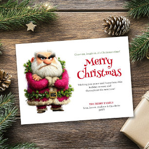 Festividades Cartão de Natal editável personalizado do Papai No