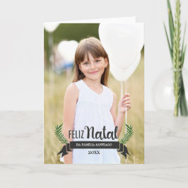 Festividades Cartão de Natal Elegante