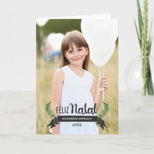 Festividades Cartão de Natal Elegante