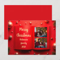 Cartão de Natal elegante com foto 2027