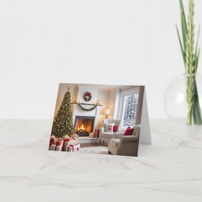 Festividades Cartão de Natal Elegante e Moderno (Frente)