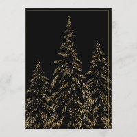 Cartão de Natal Elegante para Árvores de Férias Gl