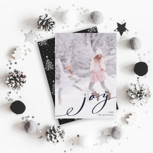Festividades Cartão de Natal Elegante para Férias de Joy