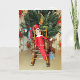 Festividades Cartão De Natal Elf (1186)