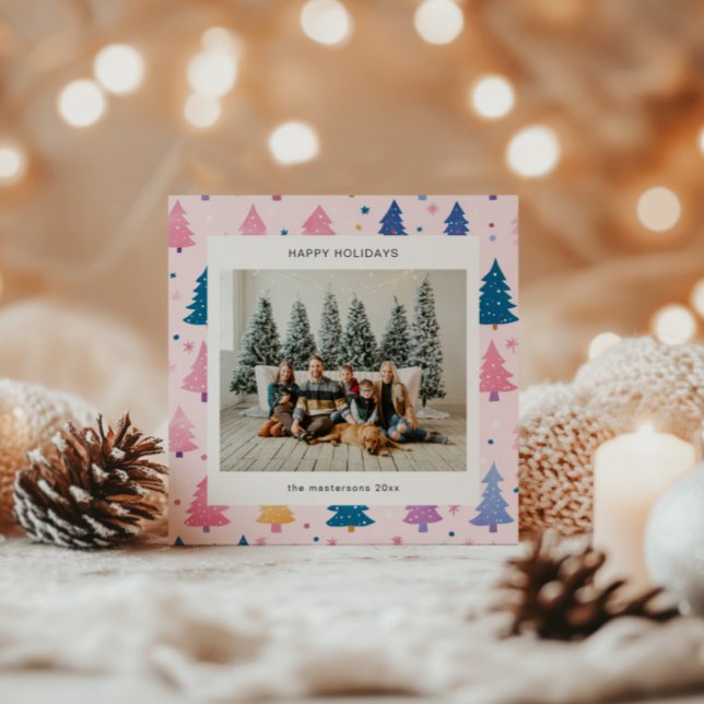 Festividades Cartão de Natal em estilo desenho pastel (Criador carregado)