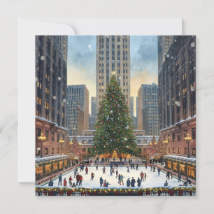 Festividades Cartão de Natal em Nova York