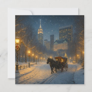 Festividades Cartão de Natal em Nova York