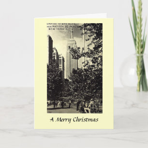 Festividades Cartão de Natal - Empire State Building