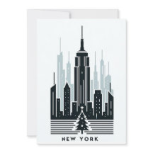 Cartão de Natal Encantador de Nova York