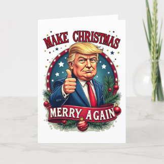 Festividades Cartão de Natal engraçado de Donald Trump