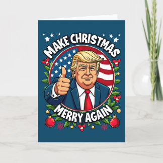 Festividades Cartão de Natal engraçado de Donald Trump