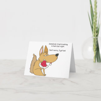 Festividades Cartão de Natal engraçado do cão