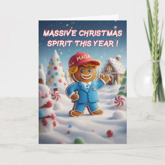 Festividades Cartão de Natal Engraçado do Trump | Natal MAGA