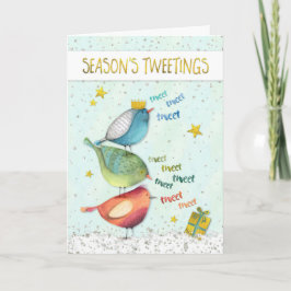 Festividades Cartão de Natal engraçado - estações Tweetings
