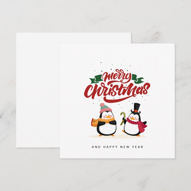 Festividades Cartão de Natal Engraçado, Feliz Natal (Frente/Verso)