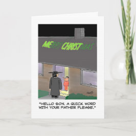 Festividades Cartão de Natal Engraçado: Luzes de Natal