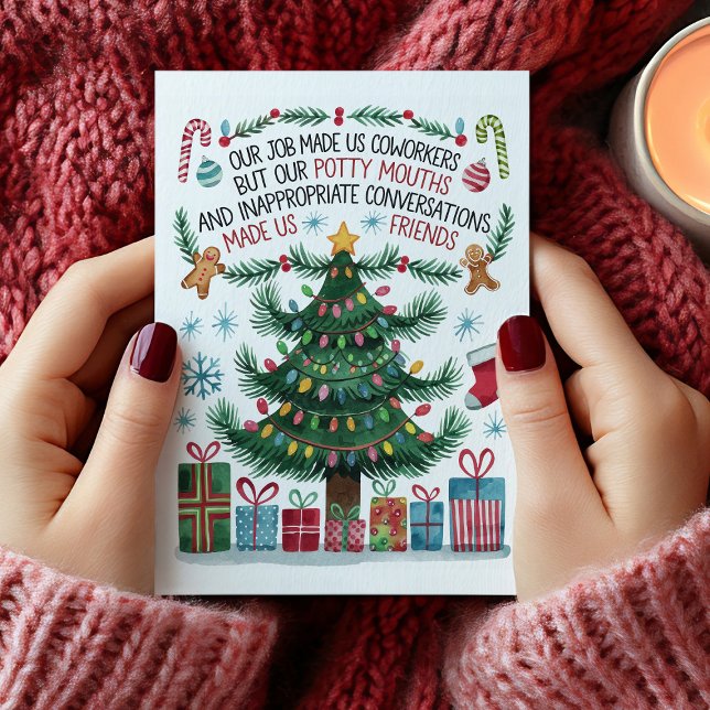 Festividades Cartão de Natal engraçado para colega de trabalho (Criador carregado)
