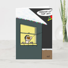 Festividades Cartão de Natal engraçado: Prancer entrega