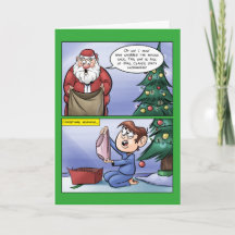 Cartão de Natal errado do saco