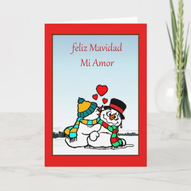Festividades Cartão de Natal espanhol (Frente)