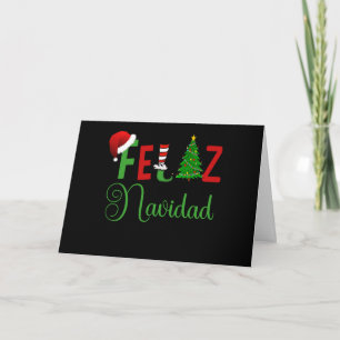 Festividades Cartão de Natal espanhol Feliz Navidad