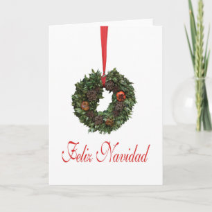 Festividades Cartão de Natal espanhol Feliz Navidad