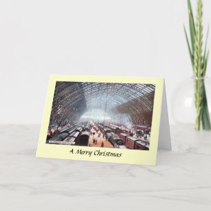 Festividades Cartão de Natal - Estação de Pancras de Rua, Londr