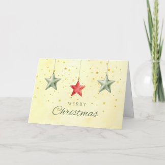 Festividades Cartão de Natal Estrelas Feliz
