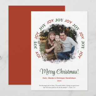 Festividades Cartão de Natal Família Alegria de Foto