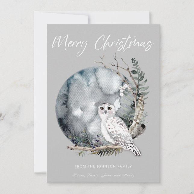 Festividades Cartão de Natal Feliz (Frente)